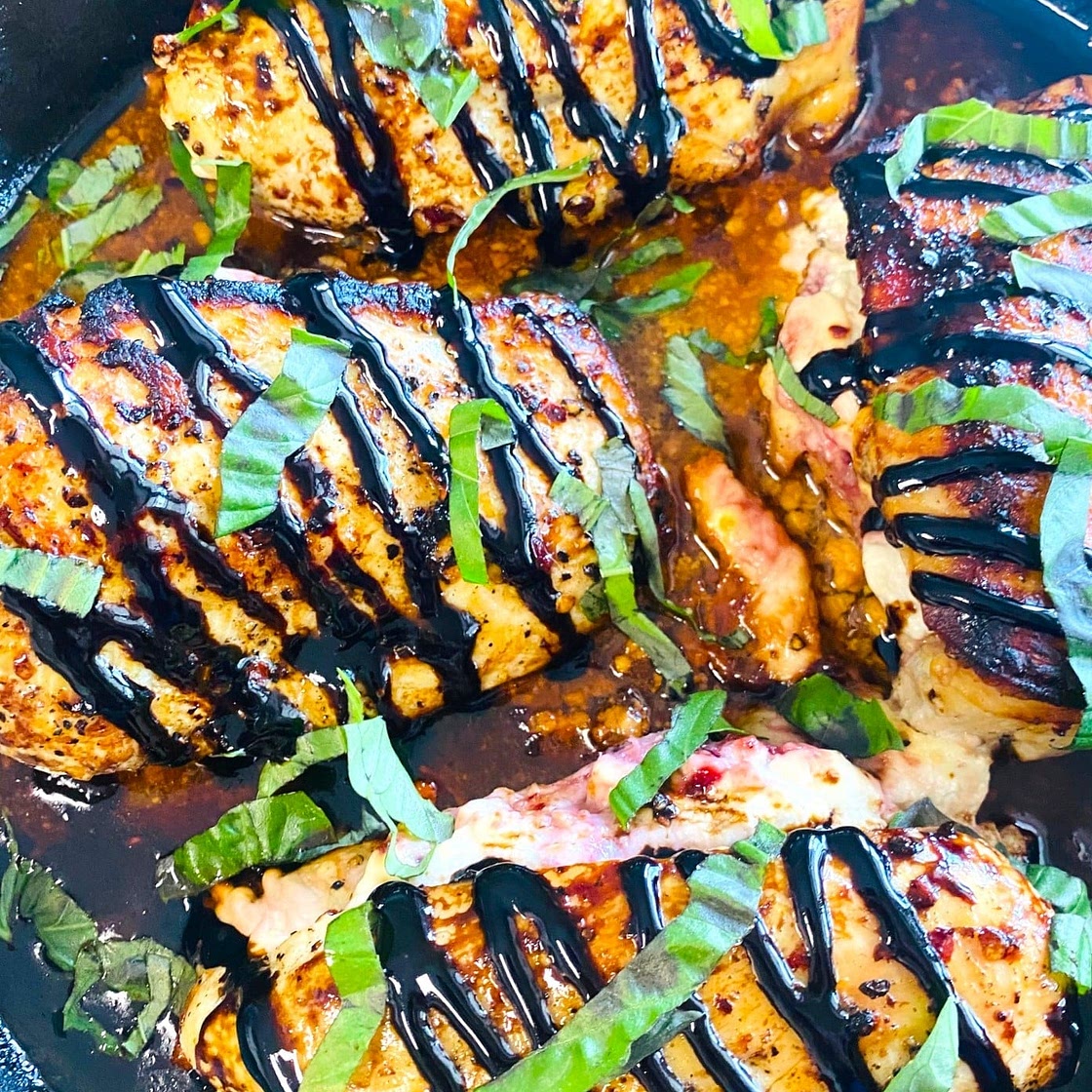 Cherry and Goat Cheese Stuffed Chicken