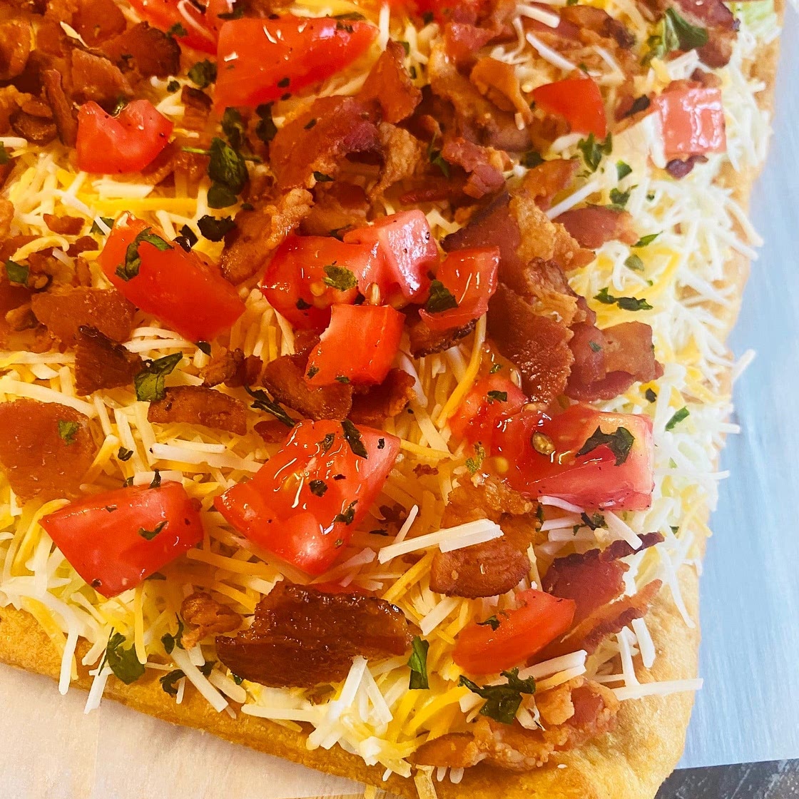 BLT Crescent Roll Pizza