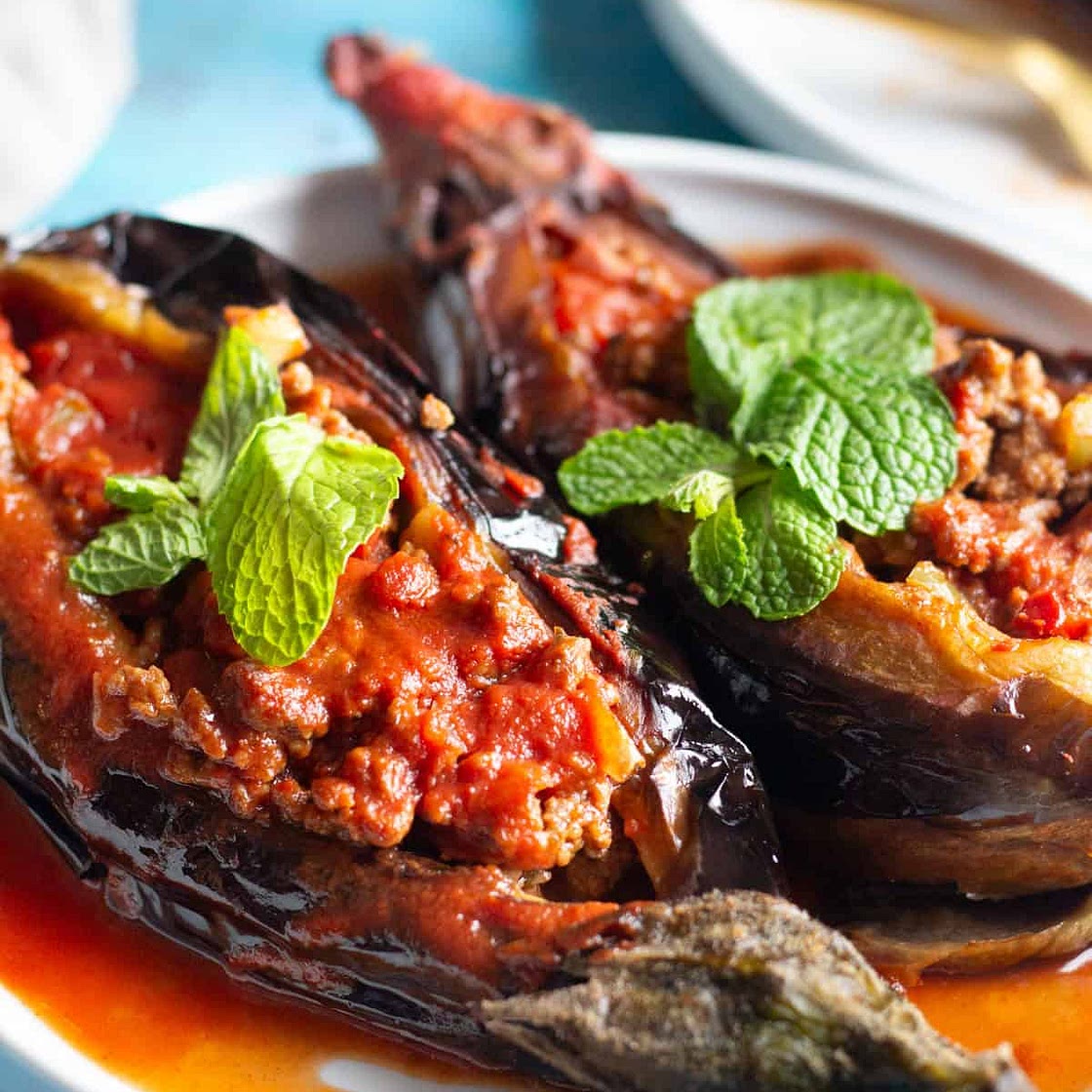 Karniyarik Turkish Stuffed Eggplant
