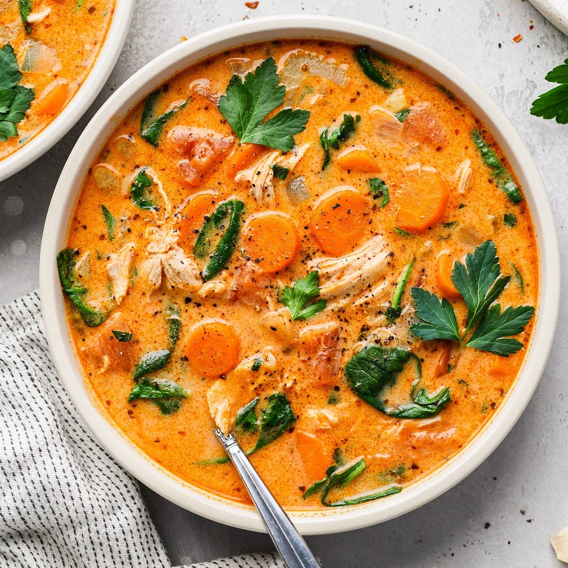 Creamy Dairy Free Chicken and Vegetable Soup