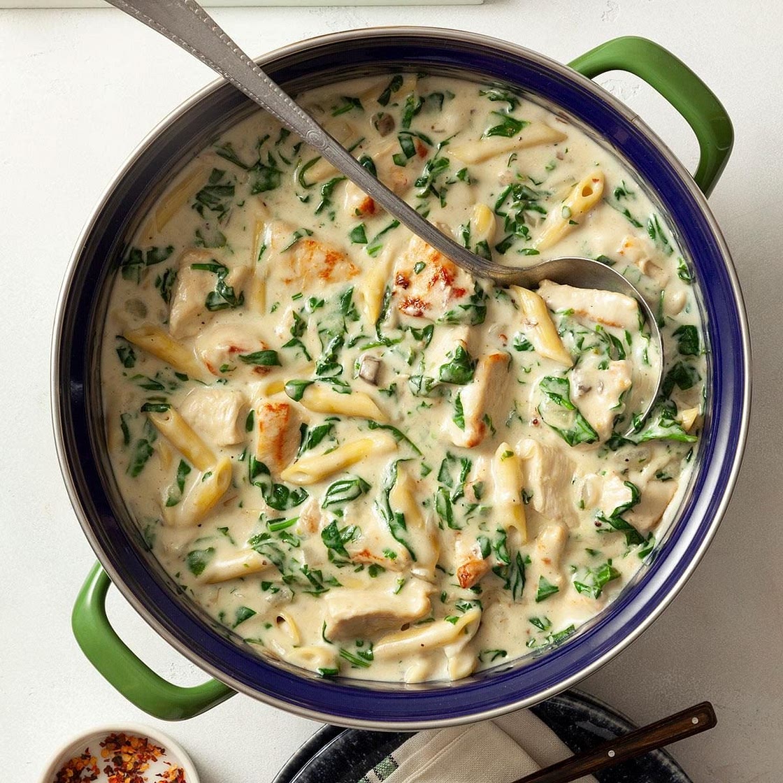 Creamy Spinach Chicken Dinner