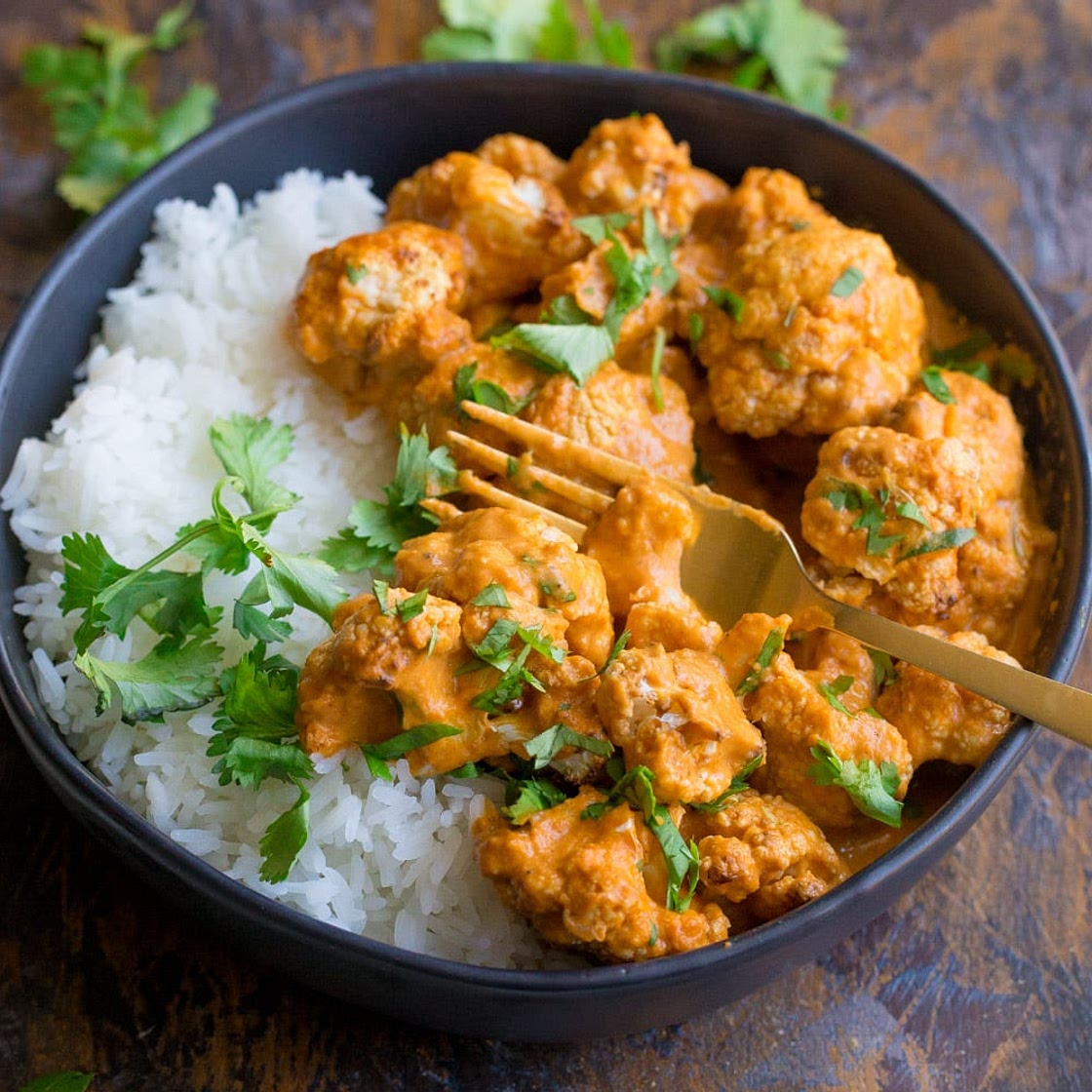 25 Minute Indian-Style Butter Cauliflower (Vegan)