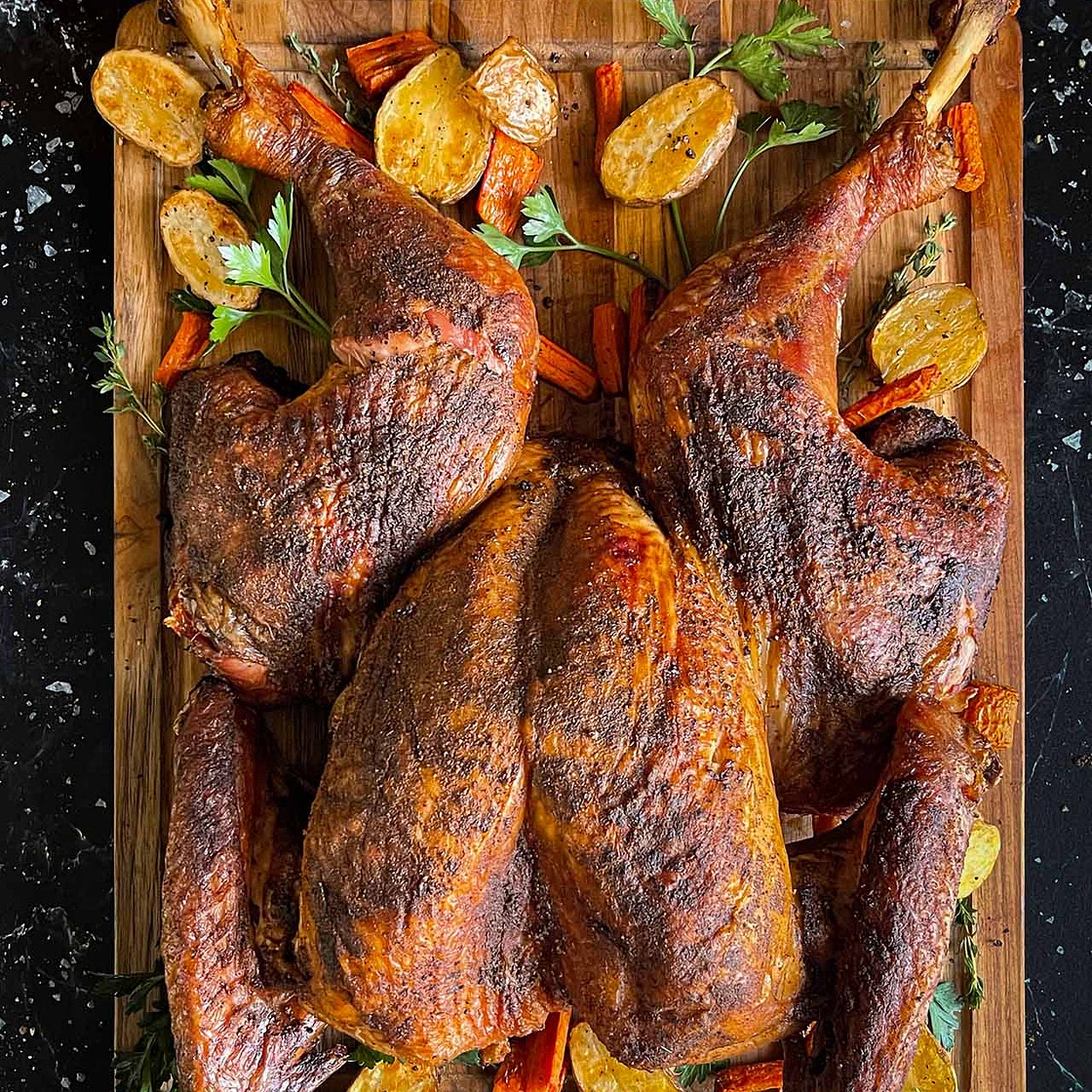 Dry Brined Spatchcock Turkey Recipe