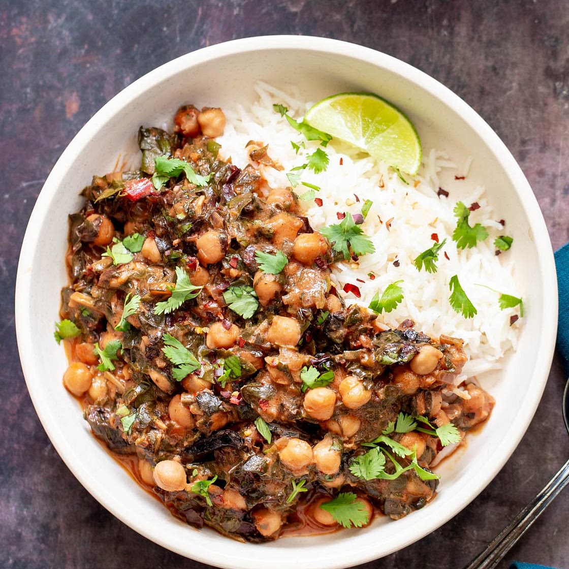 Vegan Baked Chana Saag