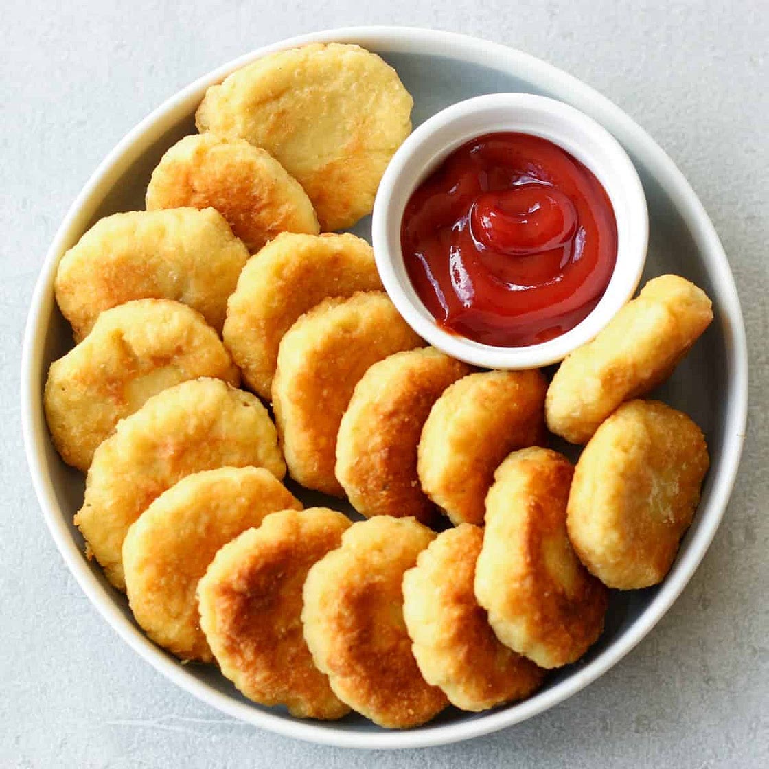 Vegan Pan-Fried Tofu Nuggets