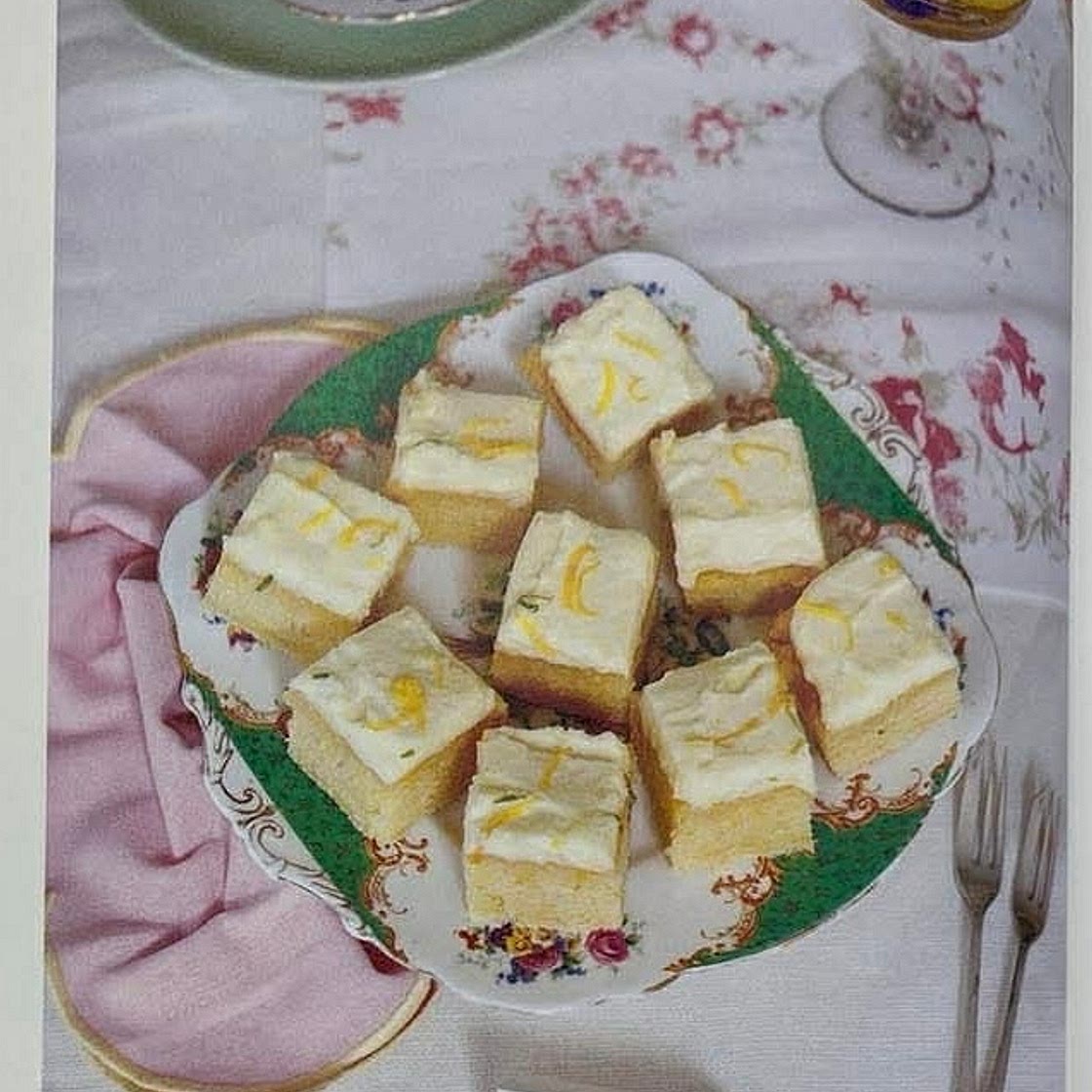 Gin and lemon squares