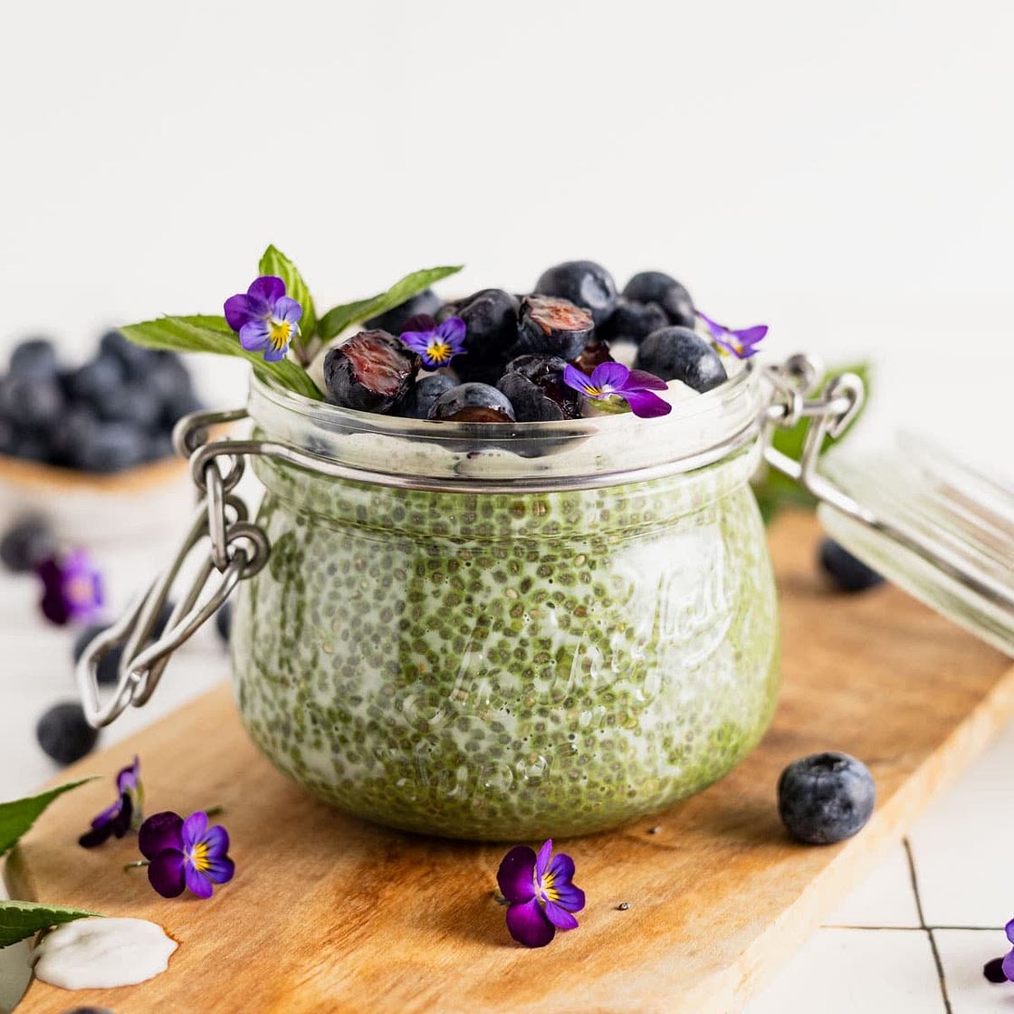 Matcha Chia Seed Pudding