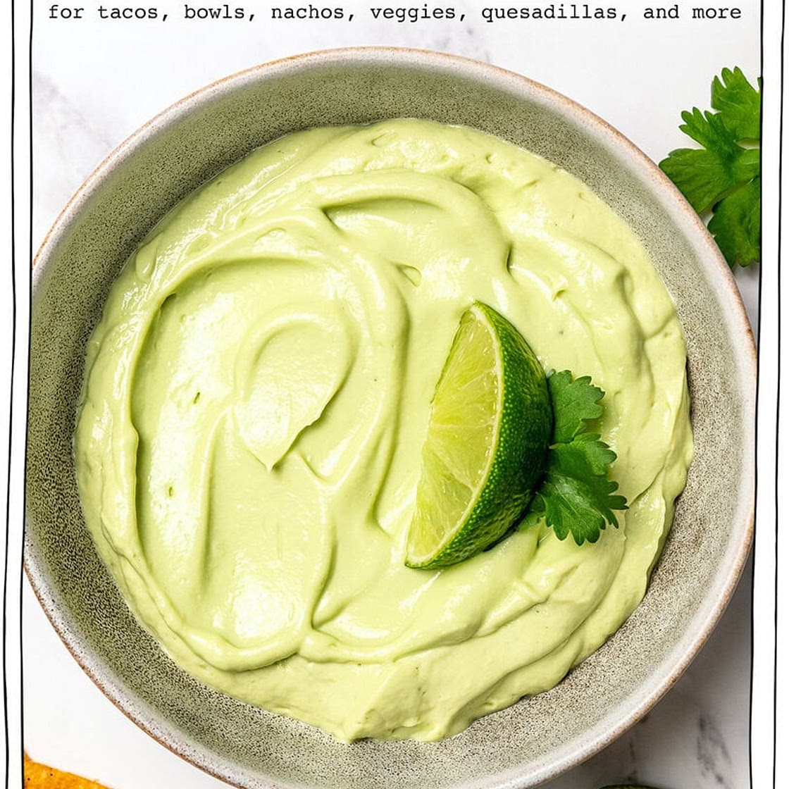 Avocado Crema (Creamy, Dairy-Free & Ready in 5 Minutes)