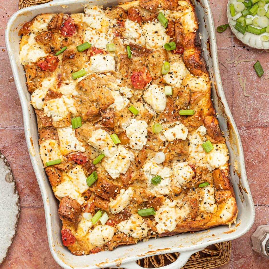 Everything Bagel Breakfast Casserole