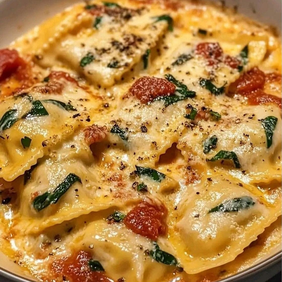 Creamy Tuscan Ravioli