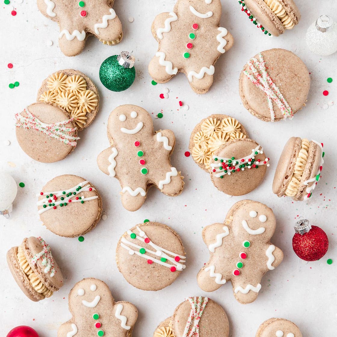 Gingerbread Man Macarons