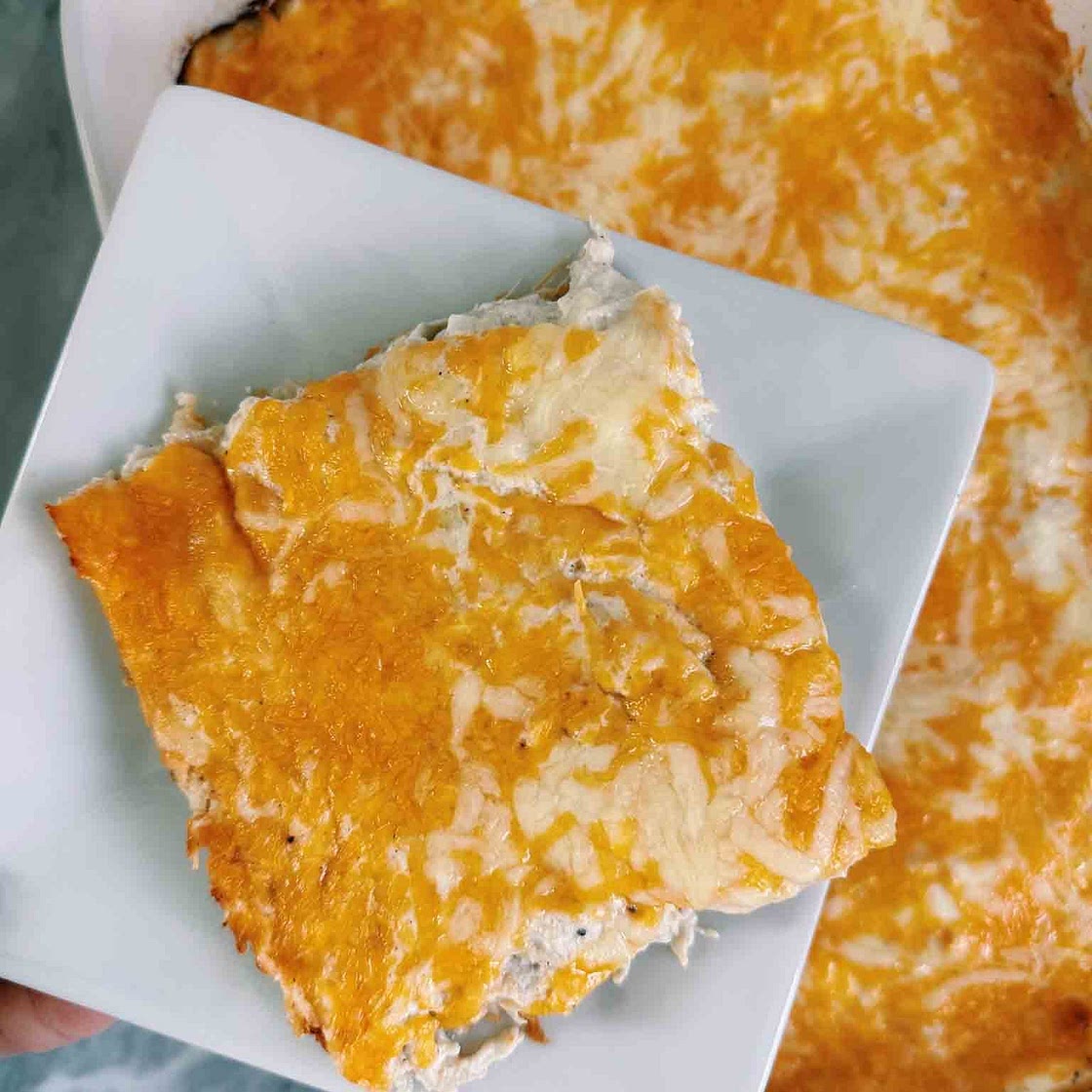 Cheesy Chicken Crescent Roll Casserole