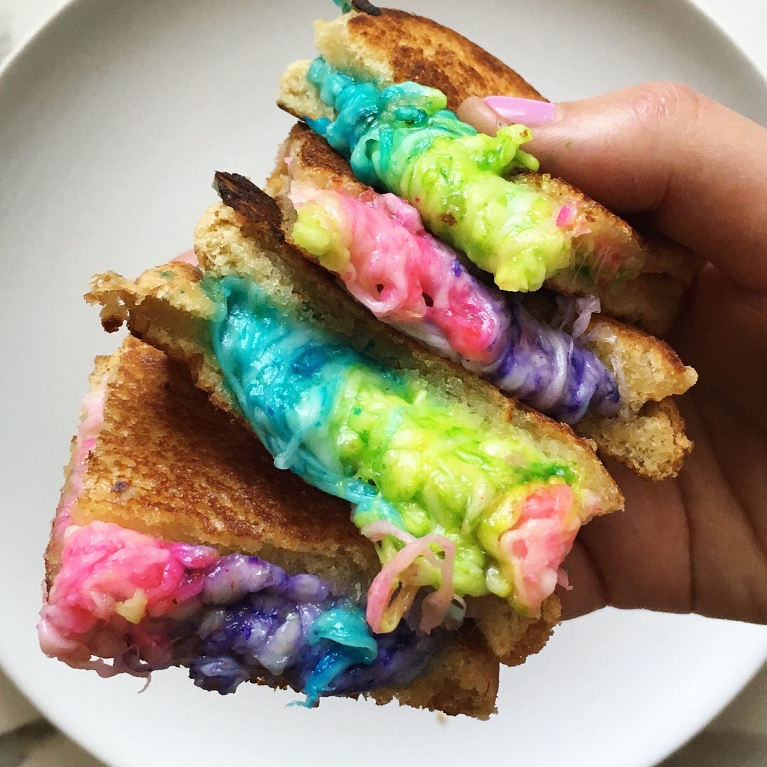 Rainbow Grilled Cheese