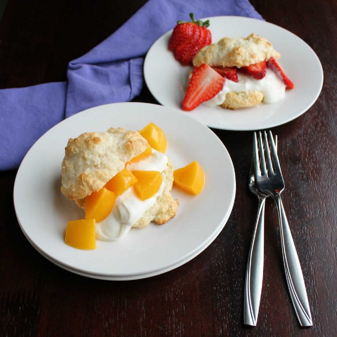 Brunch Shortcakes with Simple Yogurt Drop Biscuits