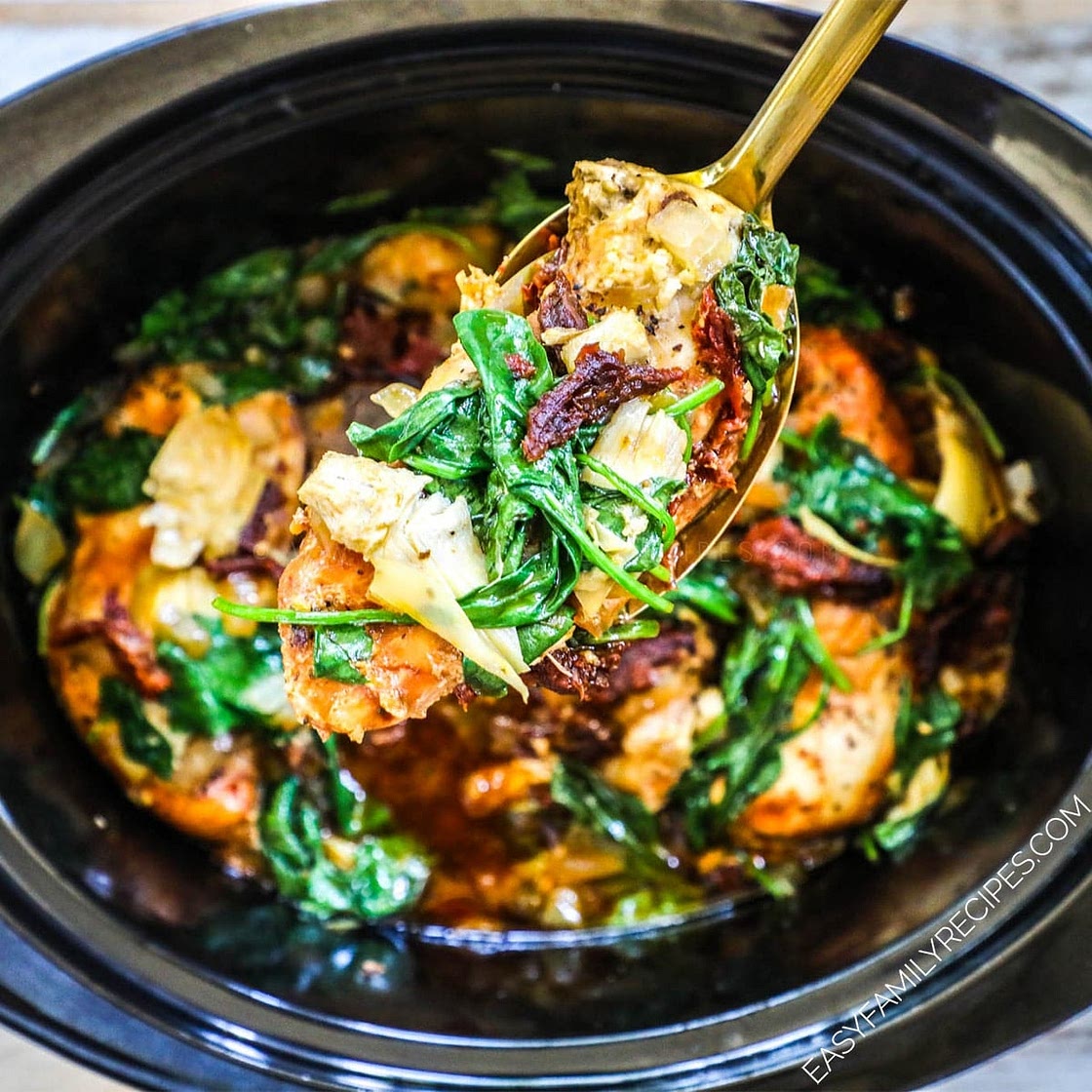 Crock Pot Tuscan Chicken