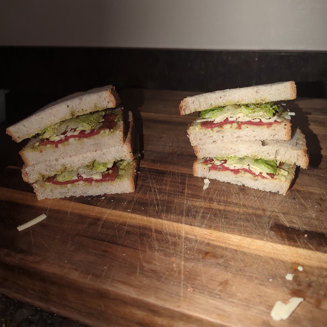 Turkey & Pesto Grilled Cheese Sandwich