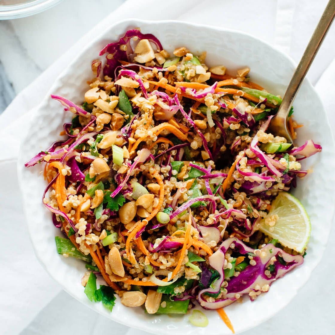 Crunchy Thai Peanut & Quinoa Salad