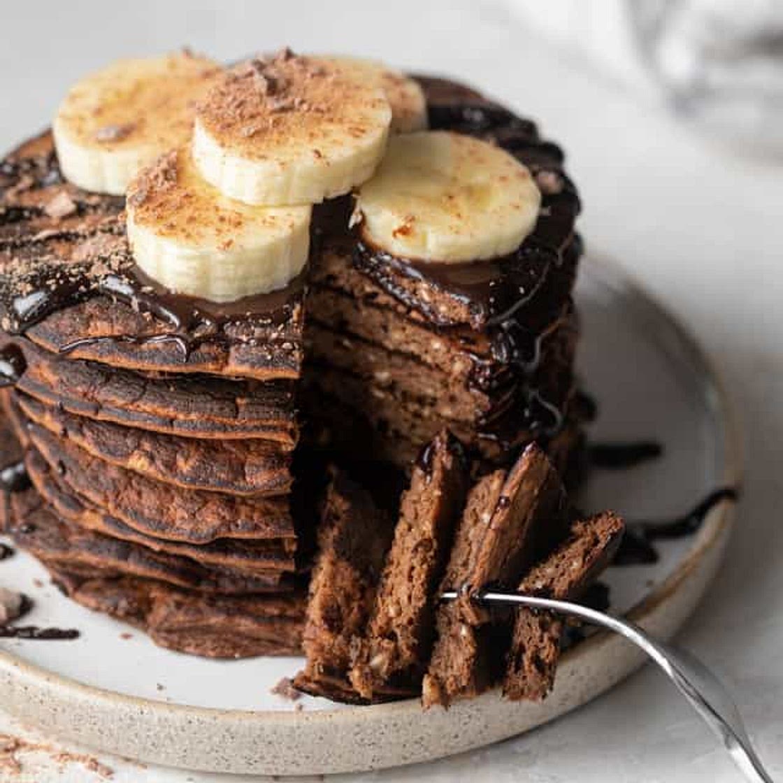 Chocolate Protein Pancakes
