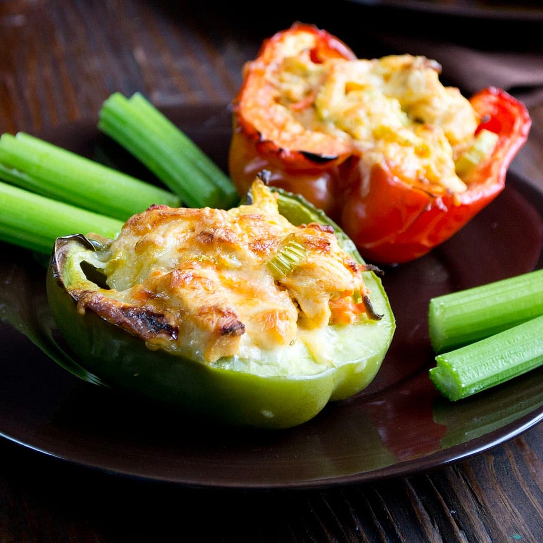 Buffalo Chicken Stuffed Peppers Recipe
