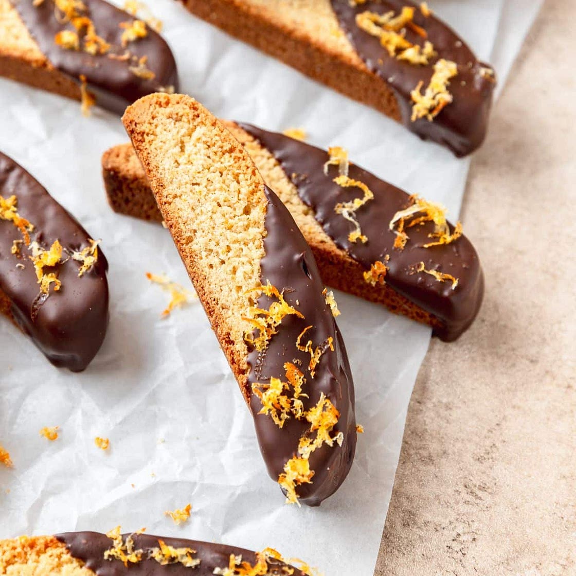 Dark Chocolate Orange Biscotti