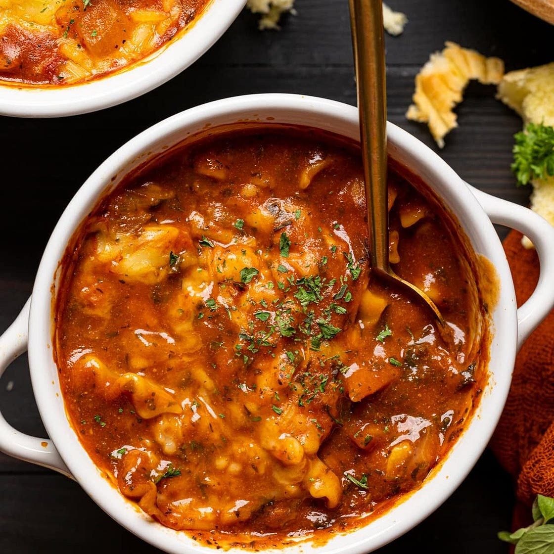 Delicious Vegan Lasagna Soup
