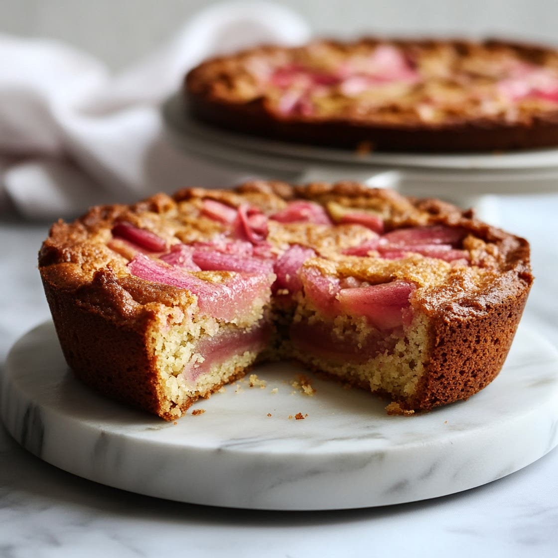 Keto Rhubarb Cake