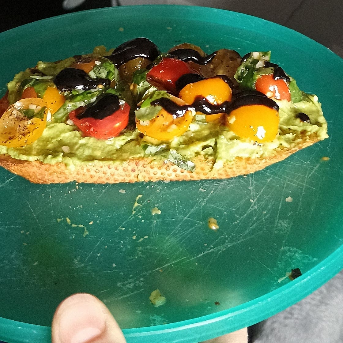 Summer Avocado Bruschetta