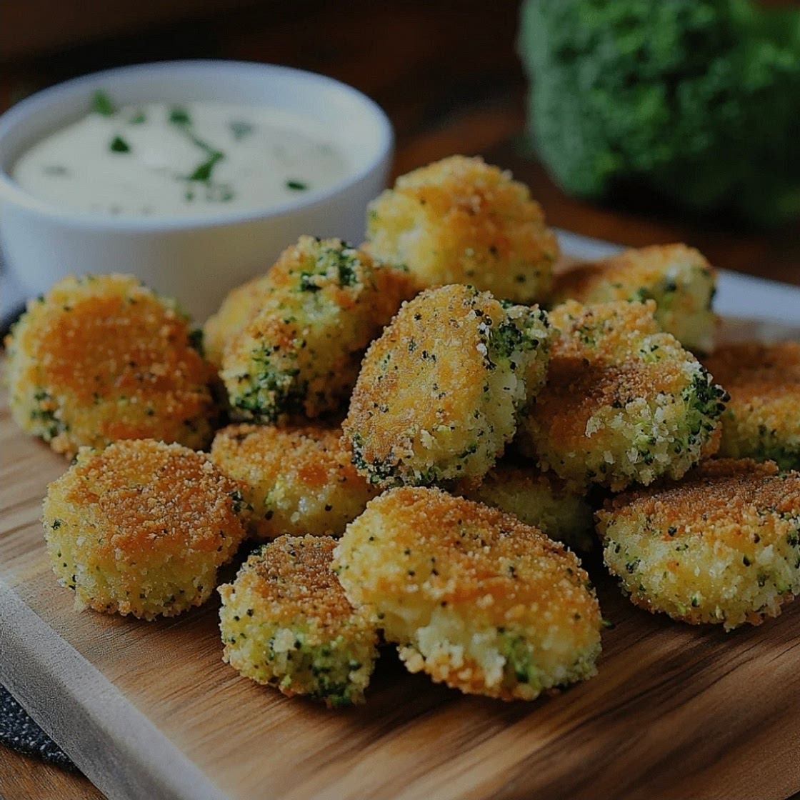 Knusprige Brokkoli Käse Nuggets