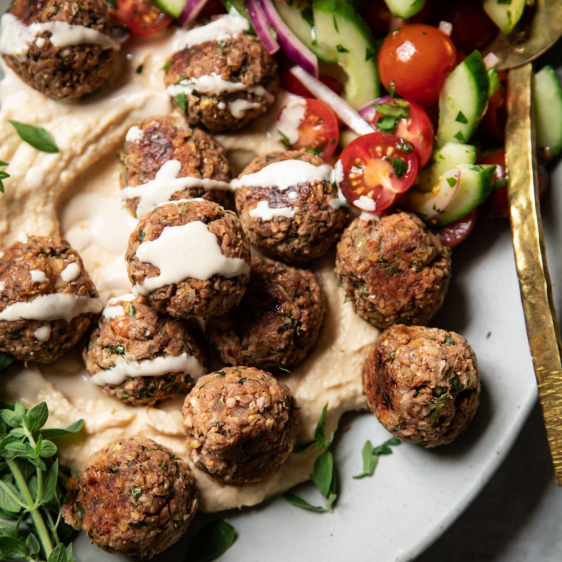 Vegan Lemony Oregano Meatballs