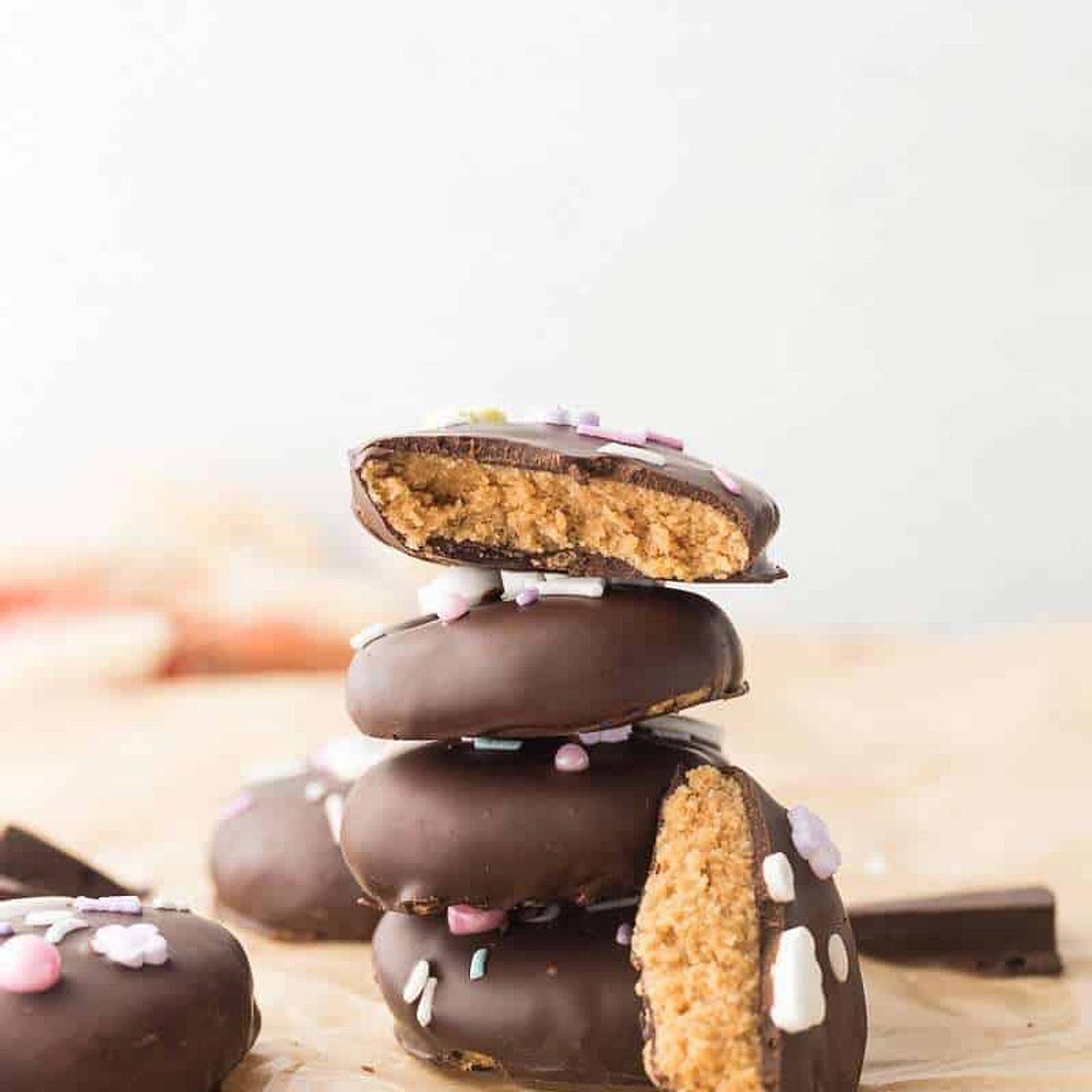 Cashew Butter Reese's Eggs (Gluten Free and Dairy Free)