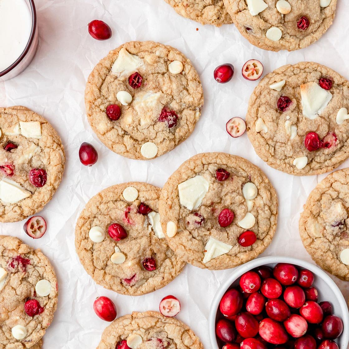 Fresh Cranberry White Chocolate Cookies
