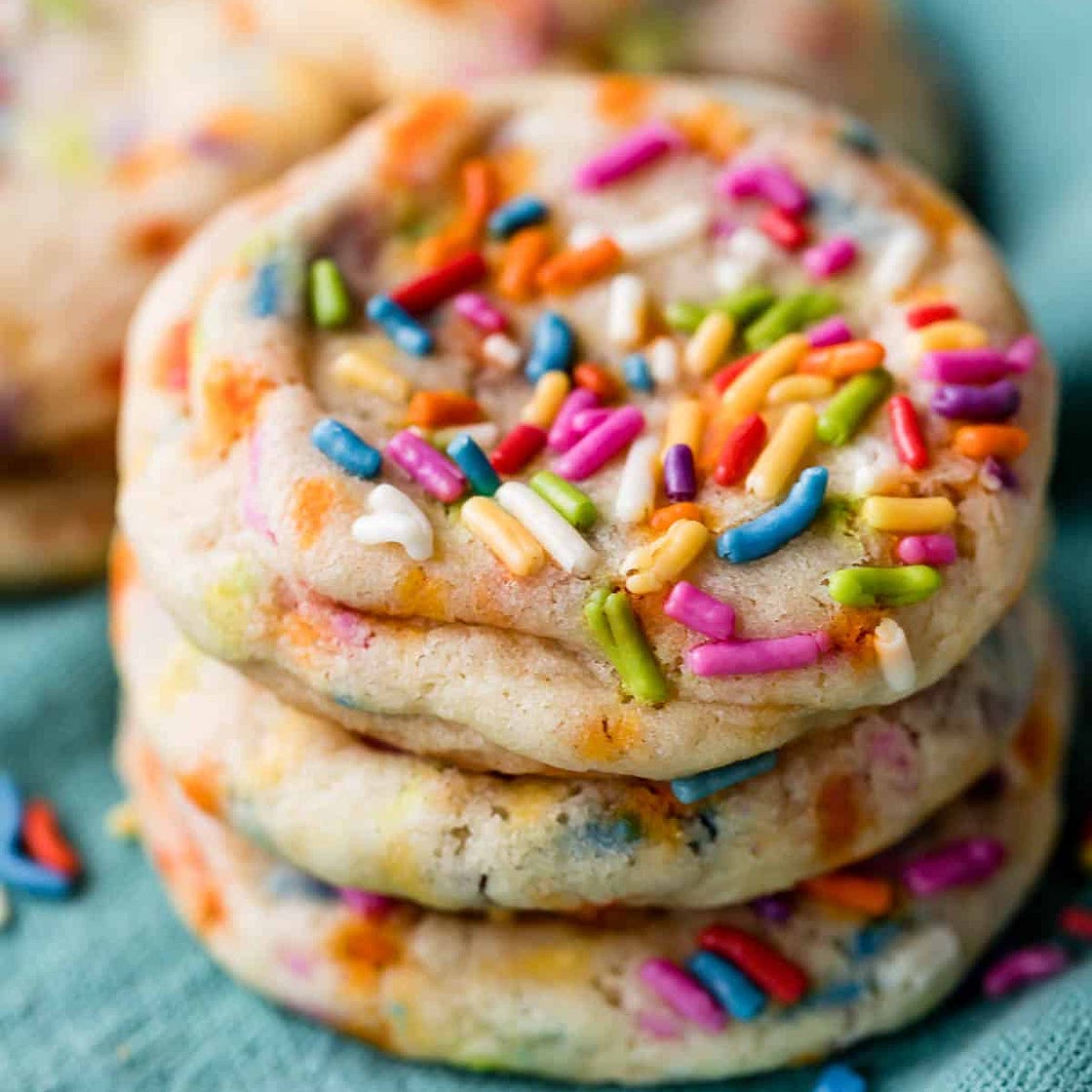 Drop Style Sprinkle Sugar Cookies