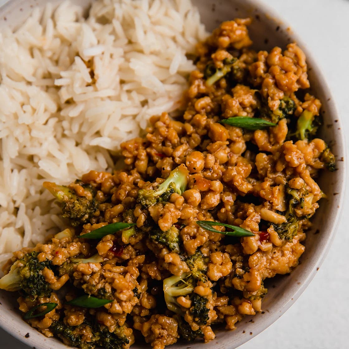 Firecracker Ground Chicken Bowls
