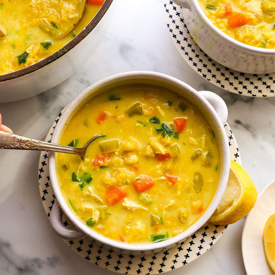 Curry Chicken Soup (Stove or Instant Pot)
