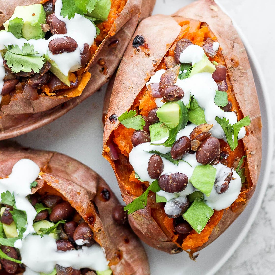 Black Bean Stuffed Sweet Potatoes