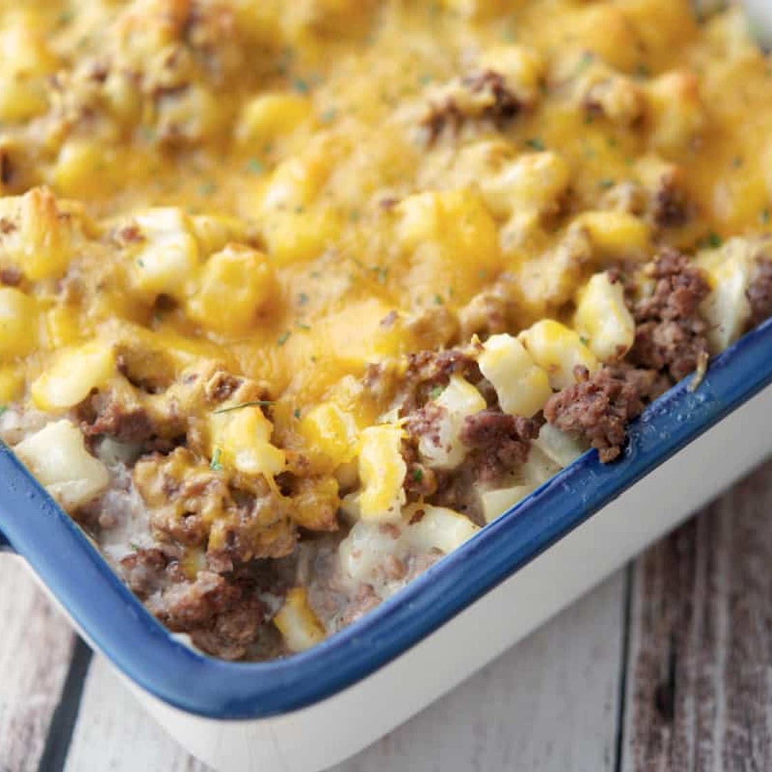 Ground Beef Potato Casserole