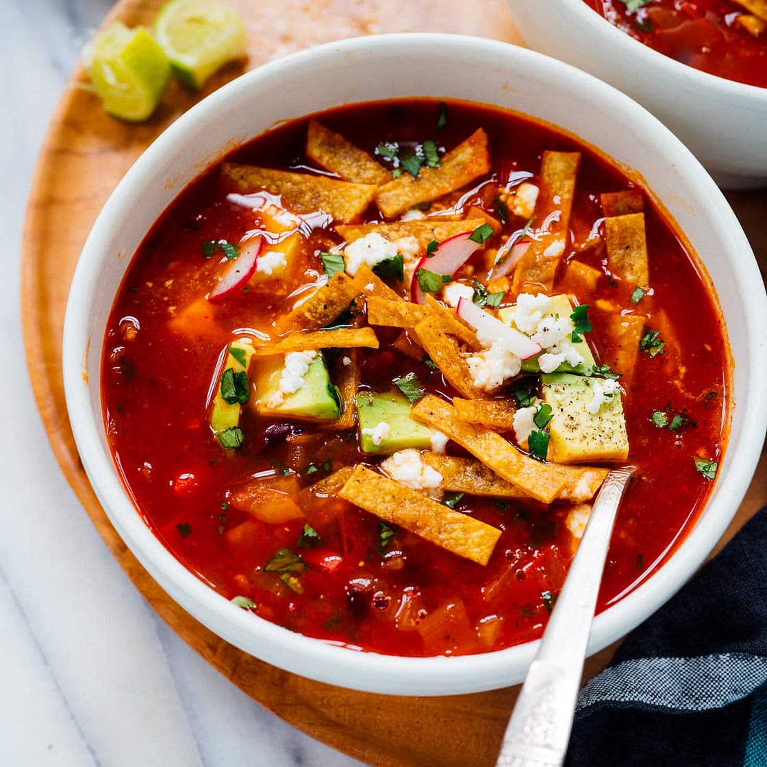 Vegetarian Tortilla Soup