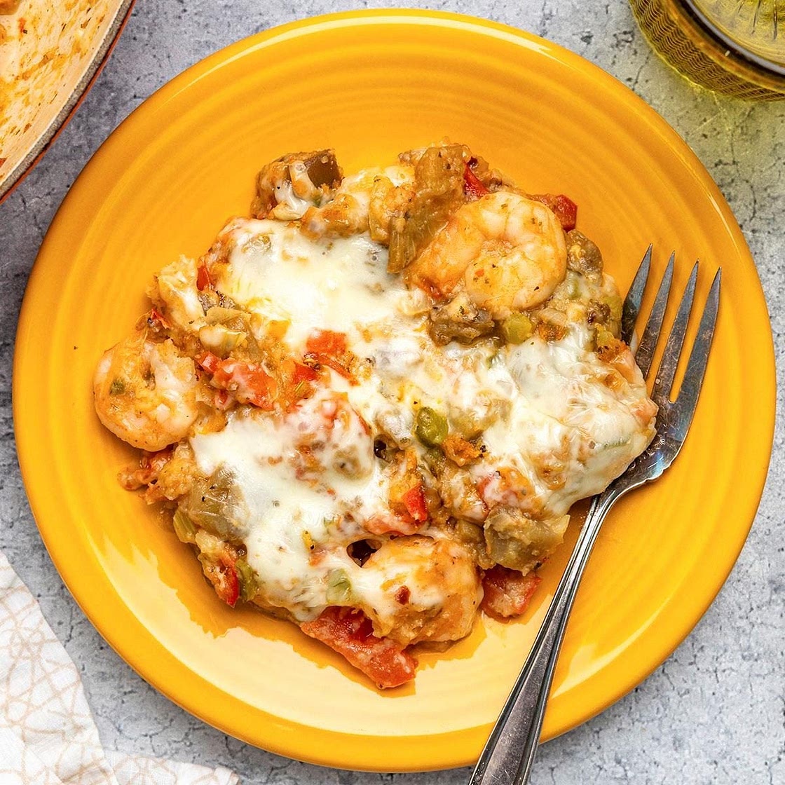 Eggplant Shrimp Skillet