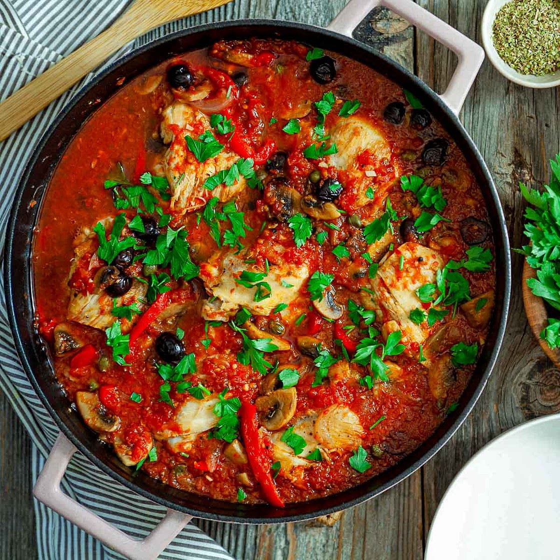 Classic Chicken Cacciatore