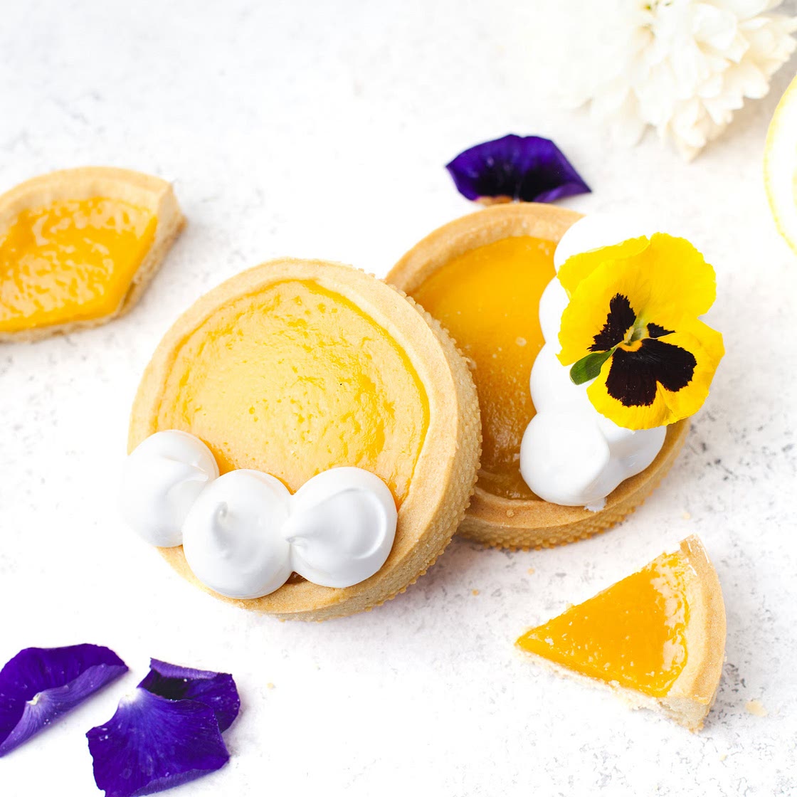 Mini Lemon Tarts with Italian Meringue