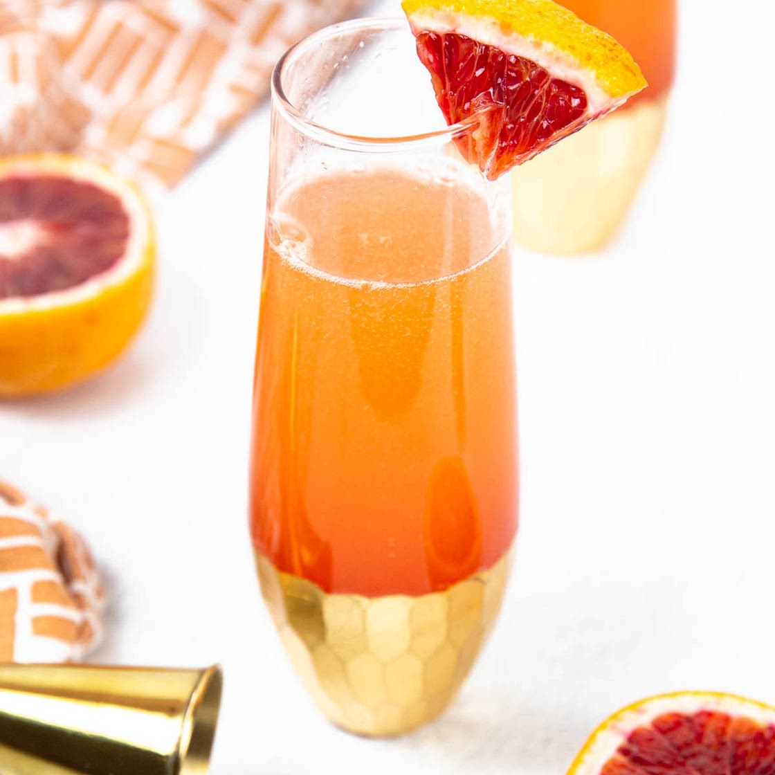 Blood Orange Mimosas