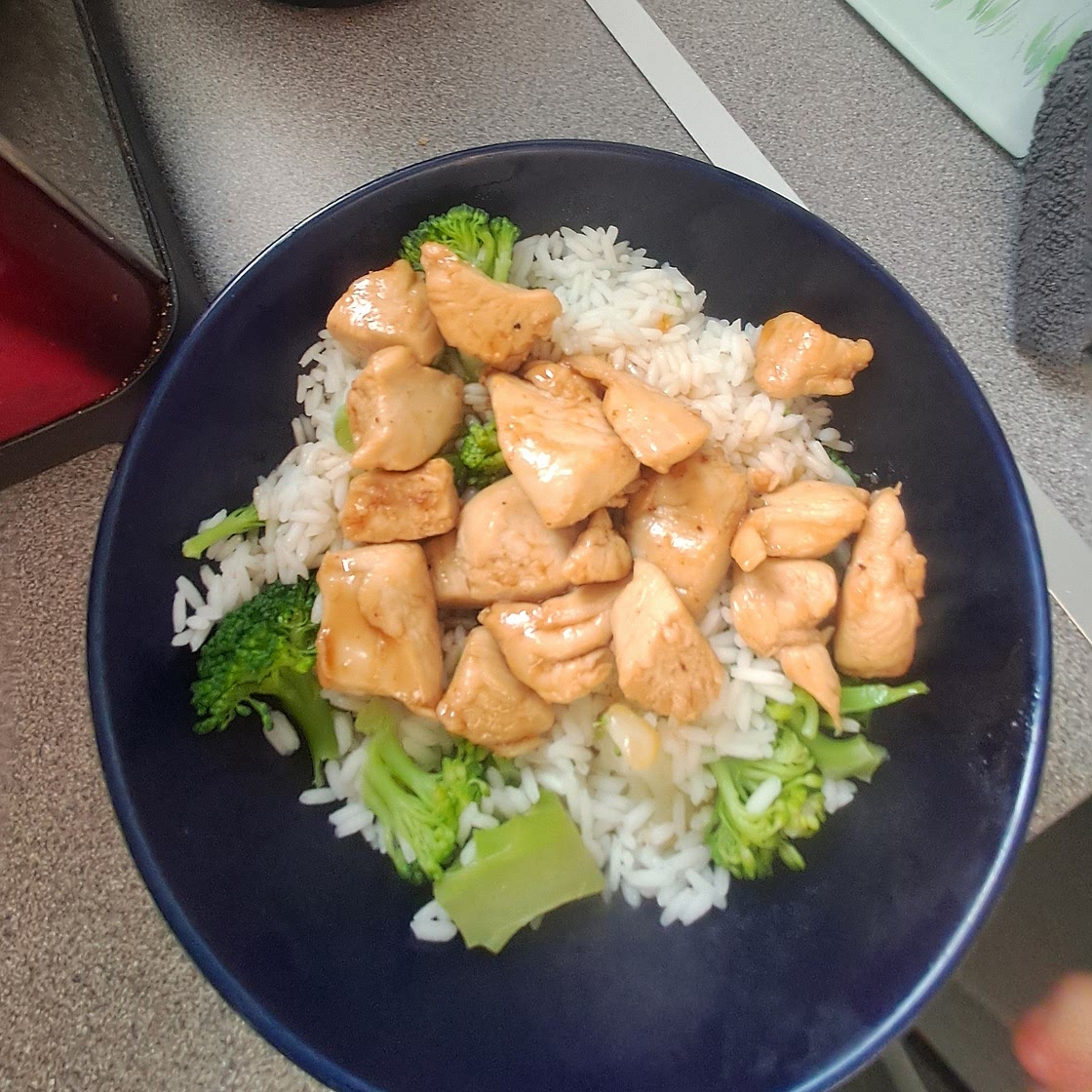 Honey Sesame Chicken and Broccoli
