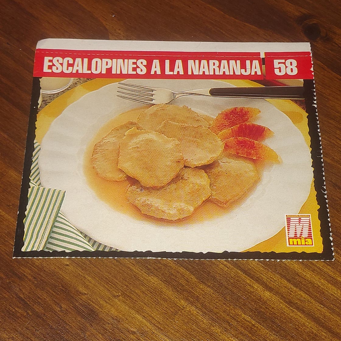 Escalopines a la naranja