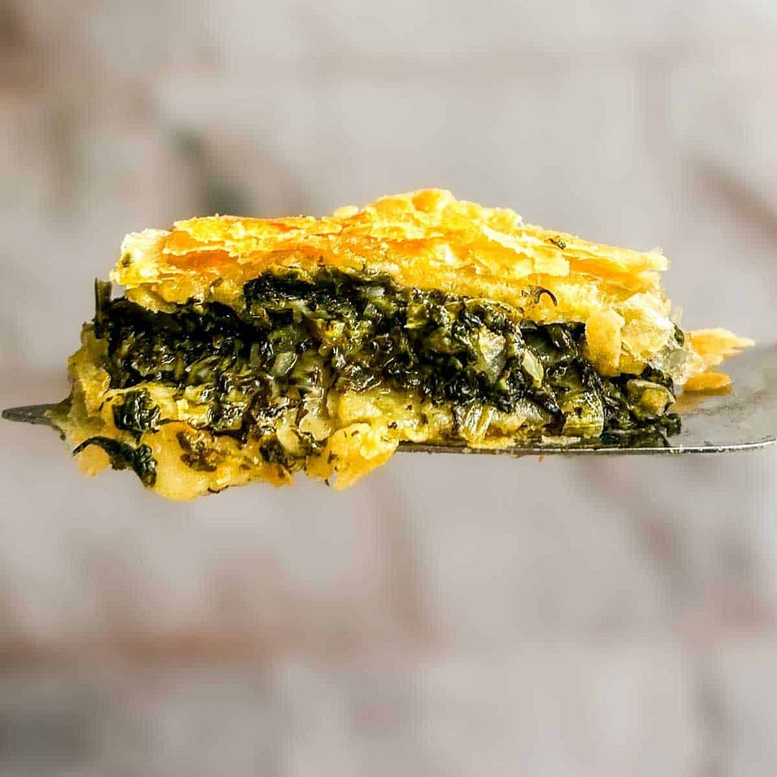 Greek Vegan Spanakopita with Puff Pastry (Easy Spinach Pie)