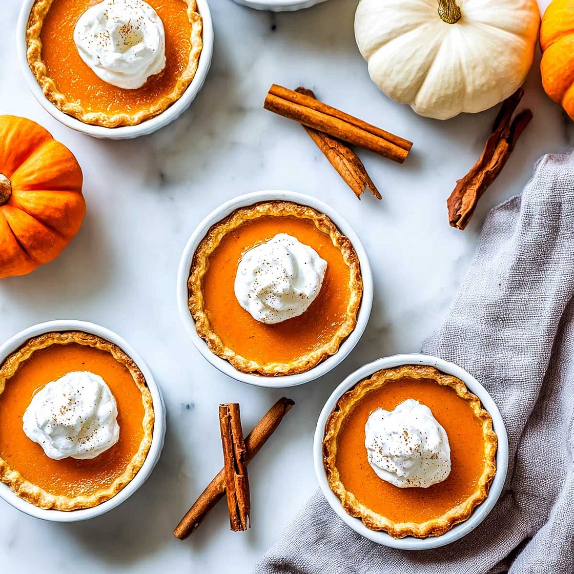 Mini Air Fryer Pumpkin Pies