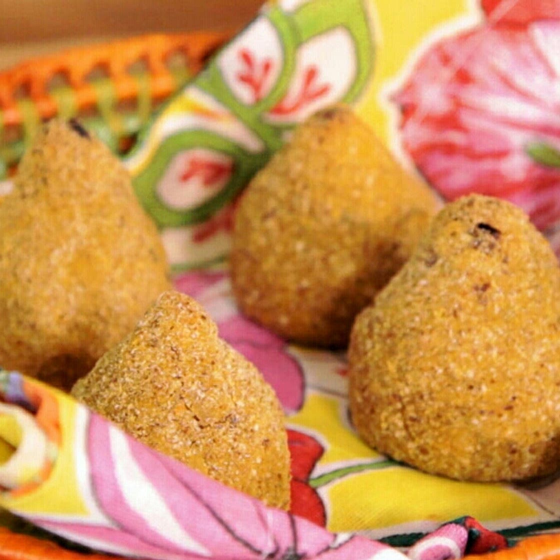 Coxinha fit de batata doce sem glúten e lactose