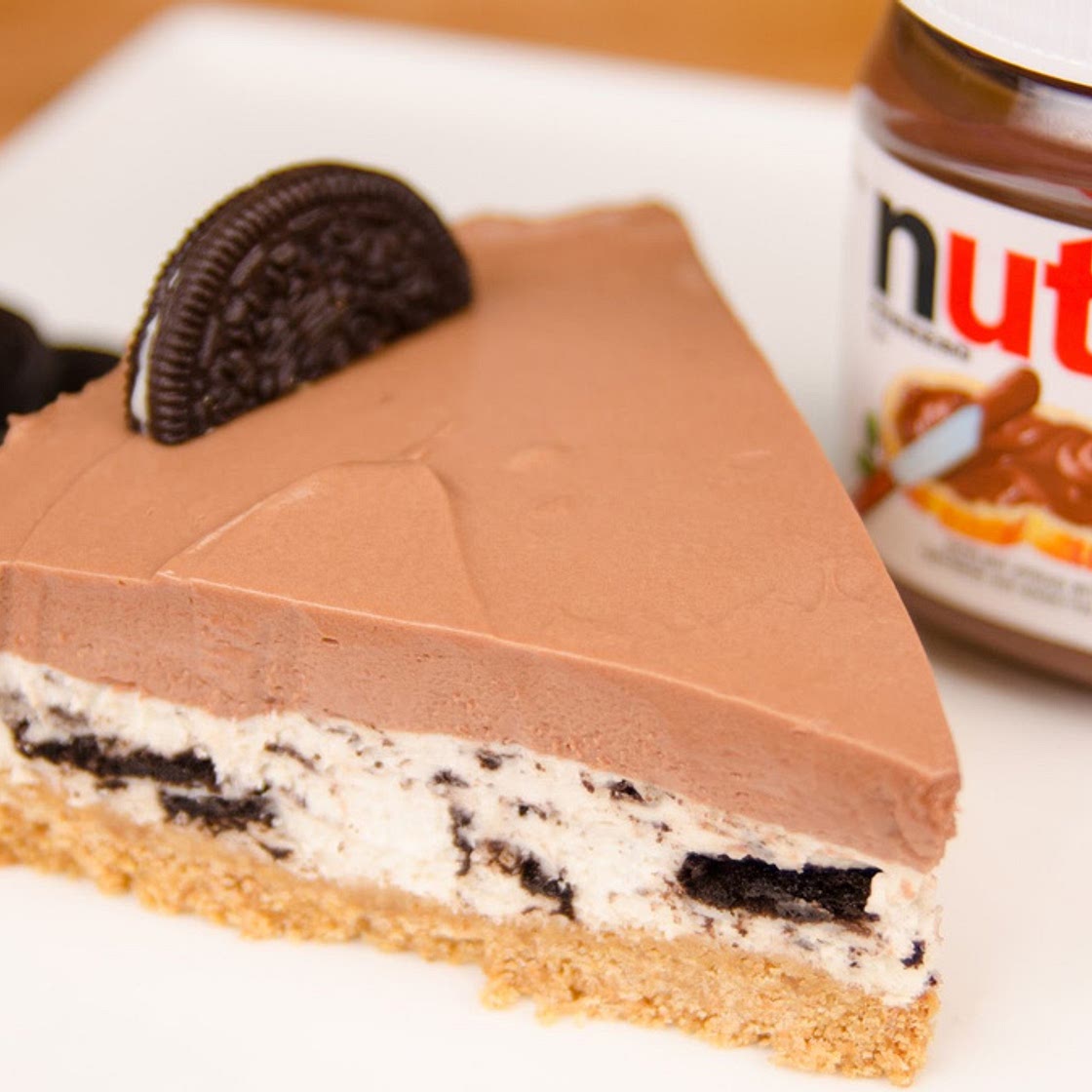 Cheesecake de nutella e oreo