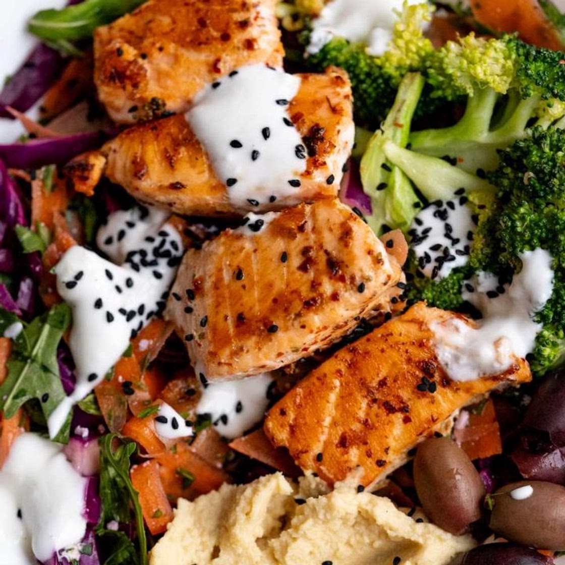 Mediterranean Salmon Bowl