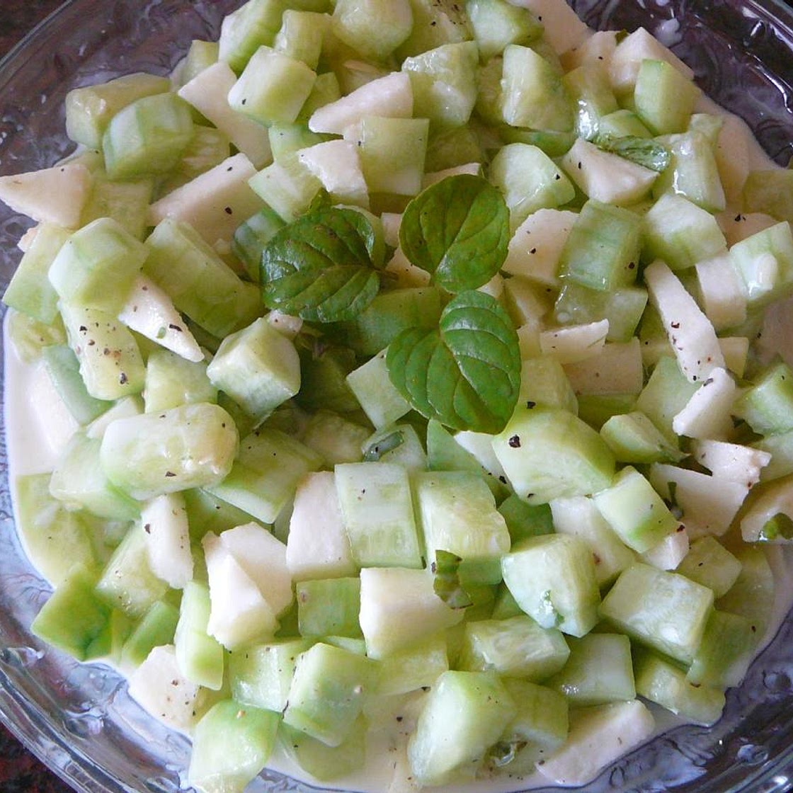 Receta de Ensalada ligera de pepino