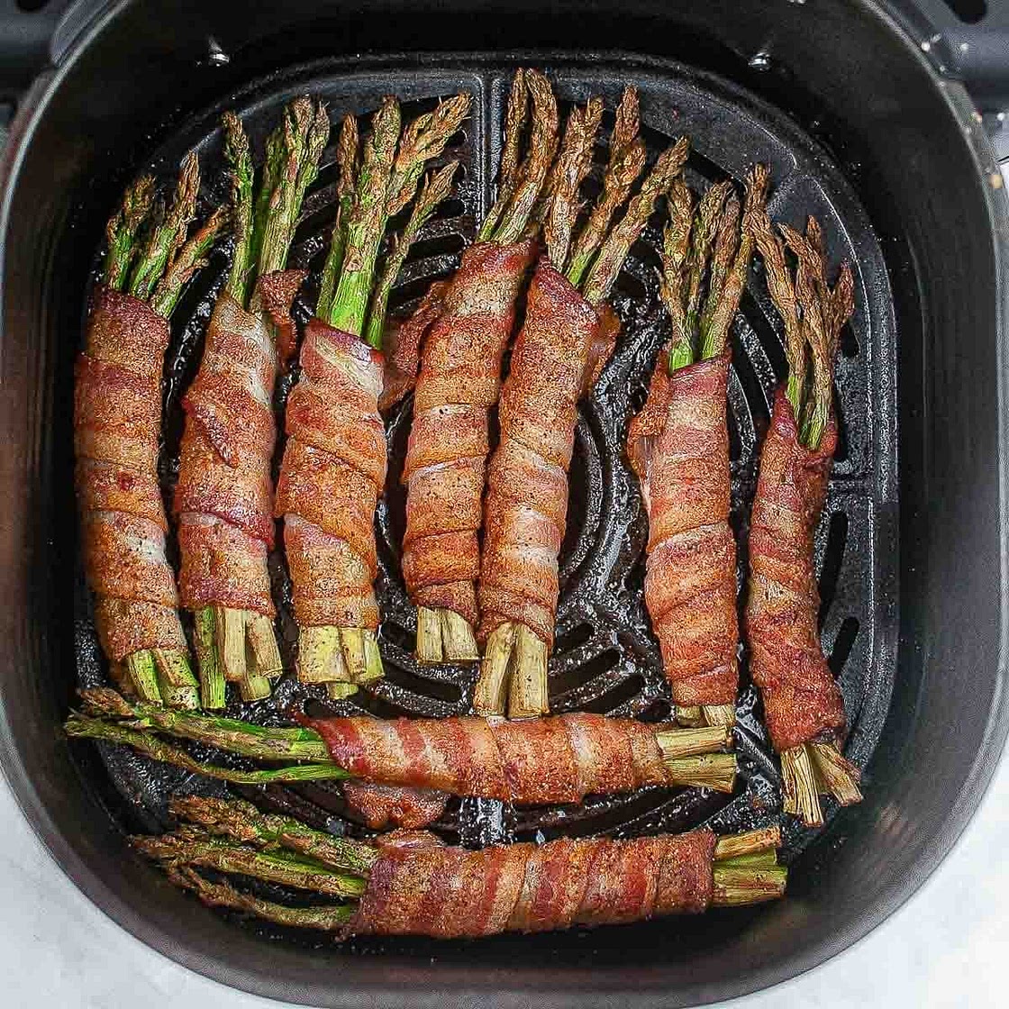 Air Fryer Bacon Wrapped Asparagus